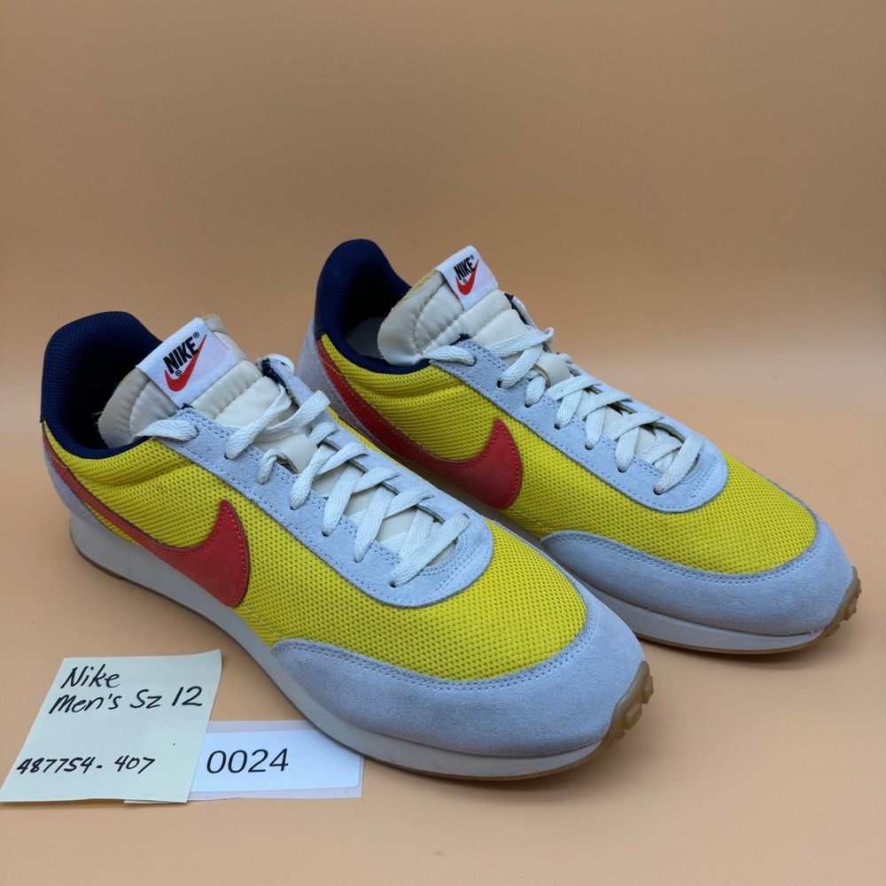 Nike Air Tailwind 79 Men Sz 12 Tour‎ Yellow Suede Casual Sneakers 487754-407